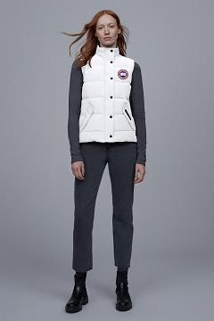 Chamarras Canada Goose Mujer México - Freestyle Chalecos Blancos RT9834271